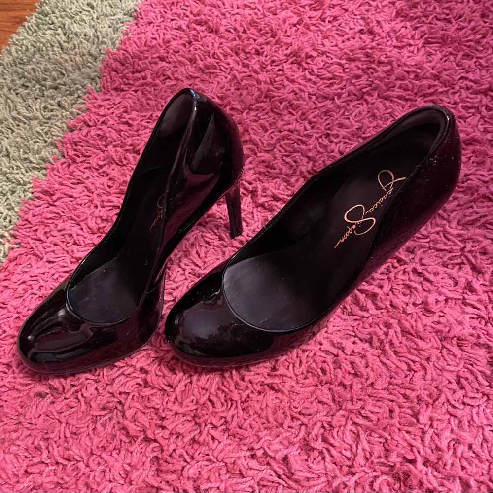 Black Jessica Simpson Round toe Heels